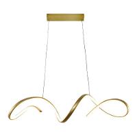 Lustre Pendente Taschibra Londres Led Bivolt Dourado 3000k Luz Amarela 15051070 - 1