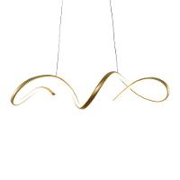 Lustre Pendente Taschibra Londres Led Bivolt Dourado 3000k Luz Amarela 15051070 - 2