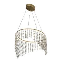 Lustre Pendente Taschibra Magda Led Bivolt Dourado 2700k Luz Amarela 15051099 - 1