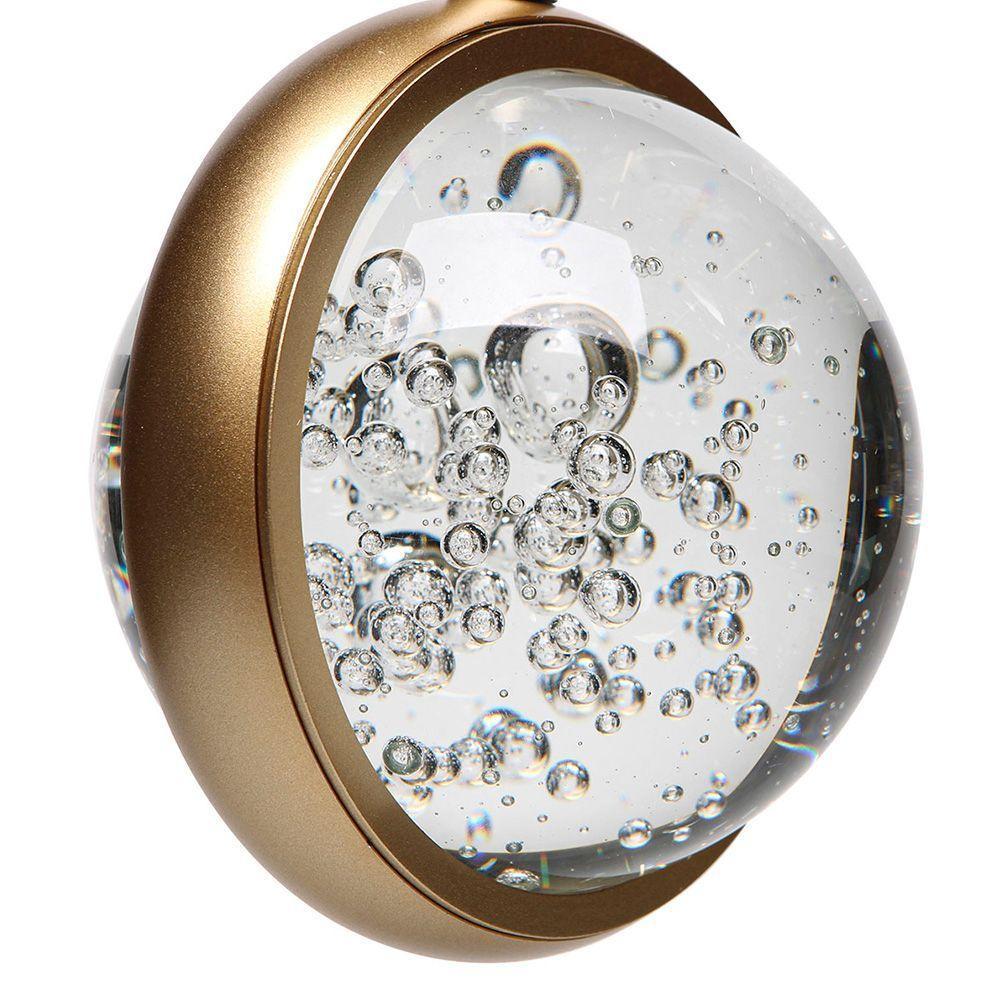 Lustre Pendente Taschibra Celeste Led Bivolt Dourado 3000k Luz Amarela 15051006 - 4