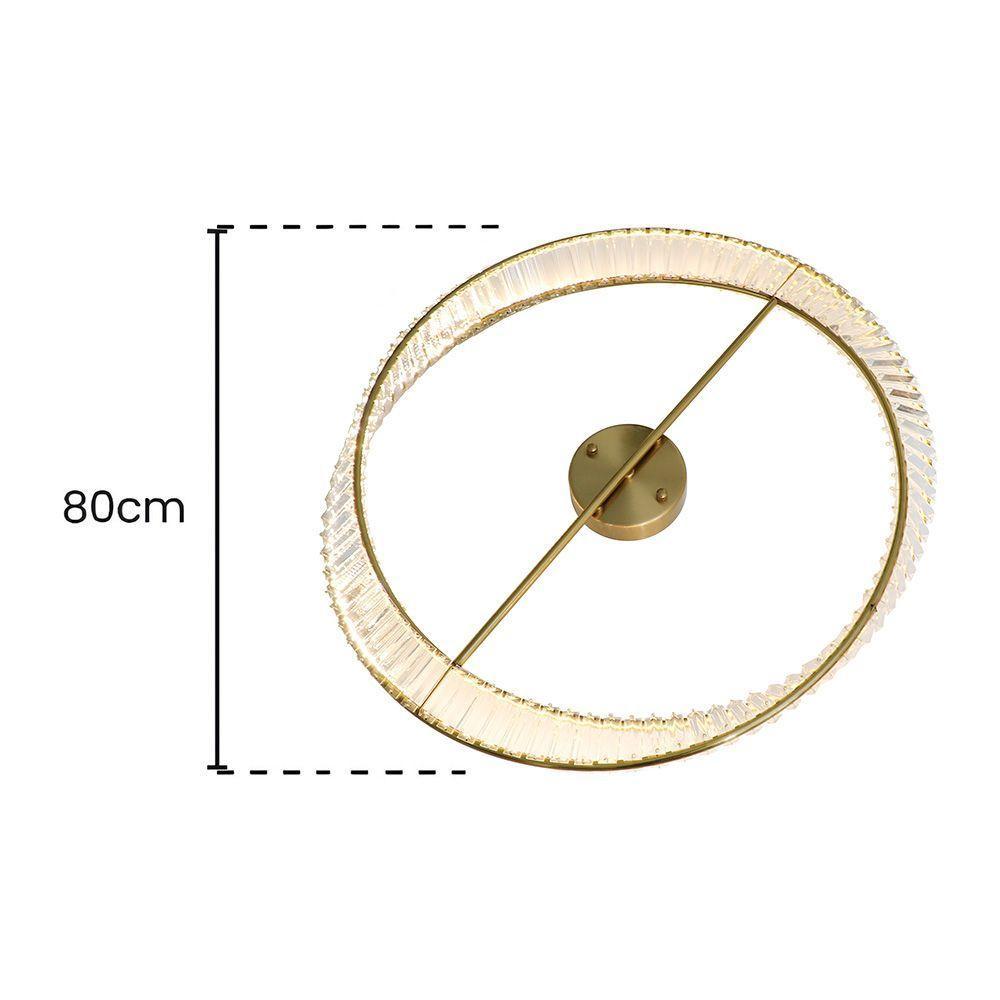 Plafon Skylight Domino 4022 Dourado Led 80cm Bivolt Dourado/transparente Sky-4022 - 2