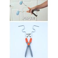 Rolo De Pintura Articulavel Duplo Pincel Magico Canto Moveis Portao Parede 2 Em 1 Dobravel Com 4 Espumas