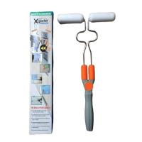 Rolo De Pintura Articulavel Duplo Pincel Magico Canto Moveis Portao Parede 2 Em 1 Dobravel Com 4 Espumas - 5