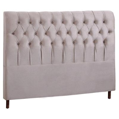Cabeceira King Luxo Roma Veludo Com Captonada Mac Interiores Branco
