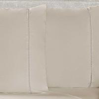 Jogo De Lençol Queen 400 Fios Micropercal Toque De Algodão 4 Peças - Bege - 2