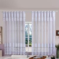 Cortina Para Cozinha Bella Janela Renda Com Bandô 2,20m X 1,25m - Branca - 3