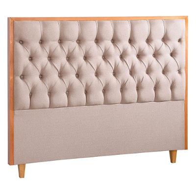Cabeceira King Luxo Sevilha Linho Mac Interiores Bege