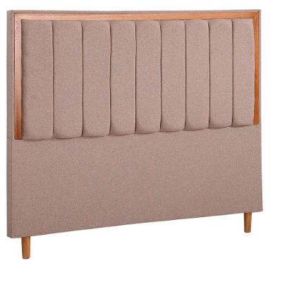 Cabeceira Casal Luxo Paris Linho Mac Interiores Bege