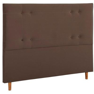 Cabeceira King Luxo Clássica Veludo Mac Interiores Marrom