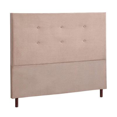 Cabeceira King Luxo Lisboa Veludo Mac Interiores Bege