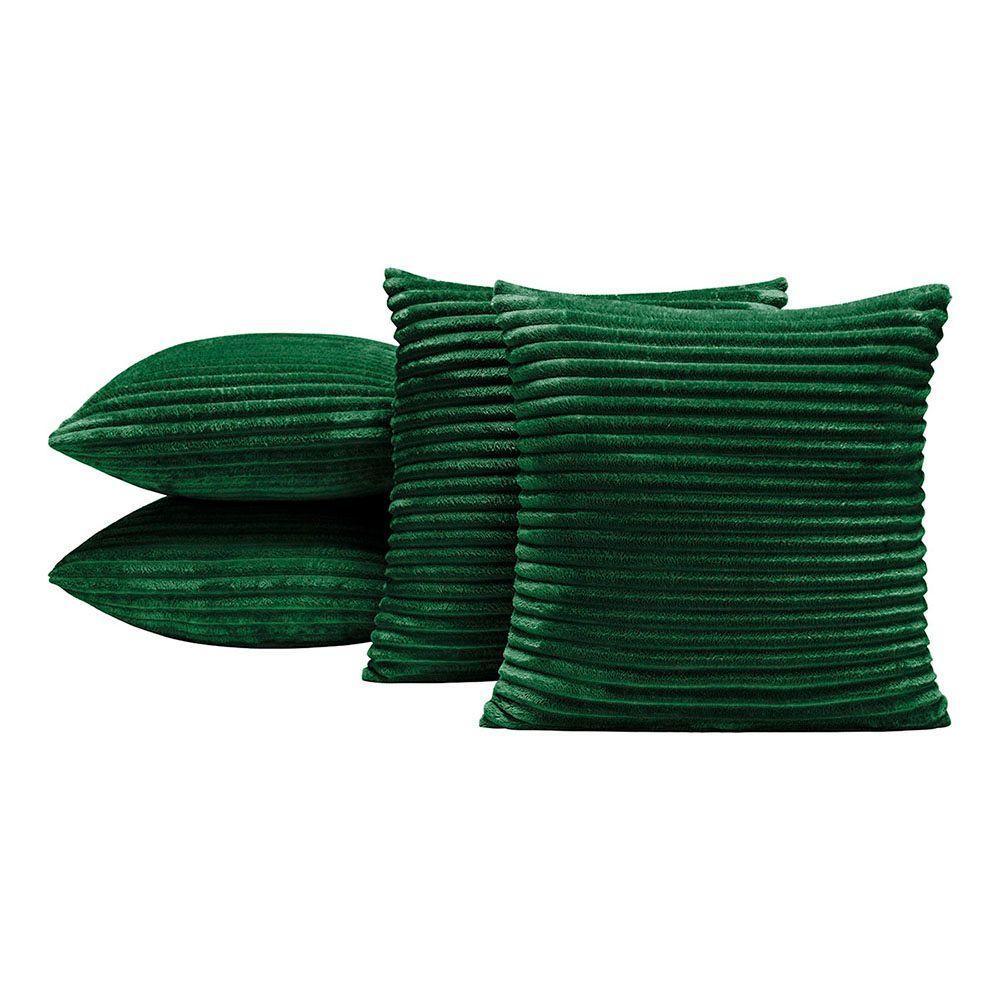 Kit 04 Almofadas Cheias Velvet Bariloche 45cm X 45cm - Verde - 1