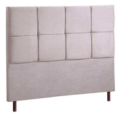 Cabeceira King Luxo Espanha Veludo Quadrada Mac Interiores Branco