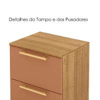 Kit 2 Mesa De Cabeceira 2 Gavetas 50 Cm Dub 50019 Nature Camarim Vlr - 3