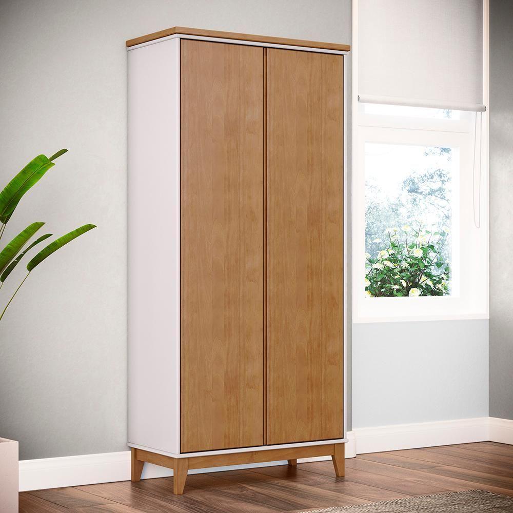 Mesa Escrivaninha E Armario Escritorio Mdf Off White Freijo Milani Store - 9