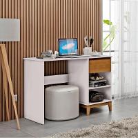 Mesa Escrivaninha E Armario Escritorio Mdf Off White Freijo Milani Store - 8