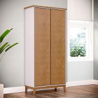 Mesa Escrivaninha E Armario Escritorio Mdf Off White Freijo Milani Store - 9