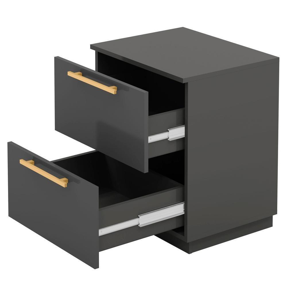 Mesa De Cabeceira 2 Gavetas 50 Cm Dub 50019 Alasca Vlr - 2