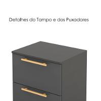 Mesa De Cabeceira 2 Gavetas 50 Cm Dub 50019 Alasca Vlr - 3