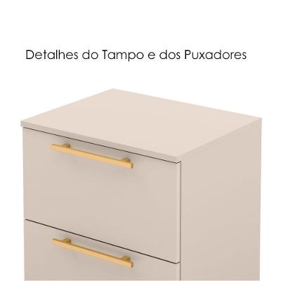 Mesa De Cabeceira 2 Gavetas 50 Cm Dub 50019 Fendi Vlr