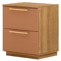 Mesa De Cabeceira 2 Gavetas 50 Cm Dub 50019 Nature Camarim Vlr - 1