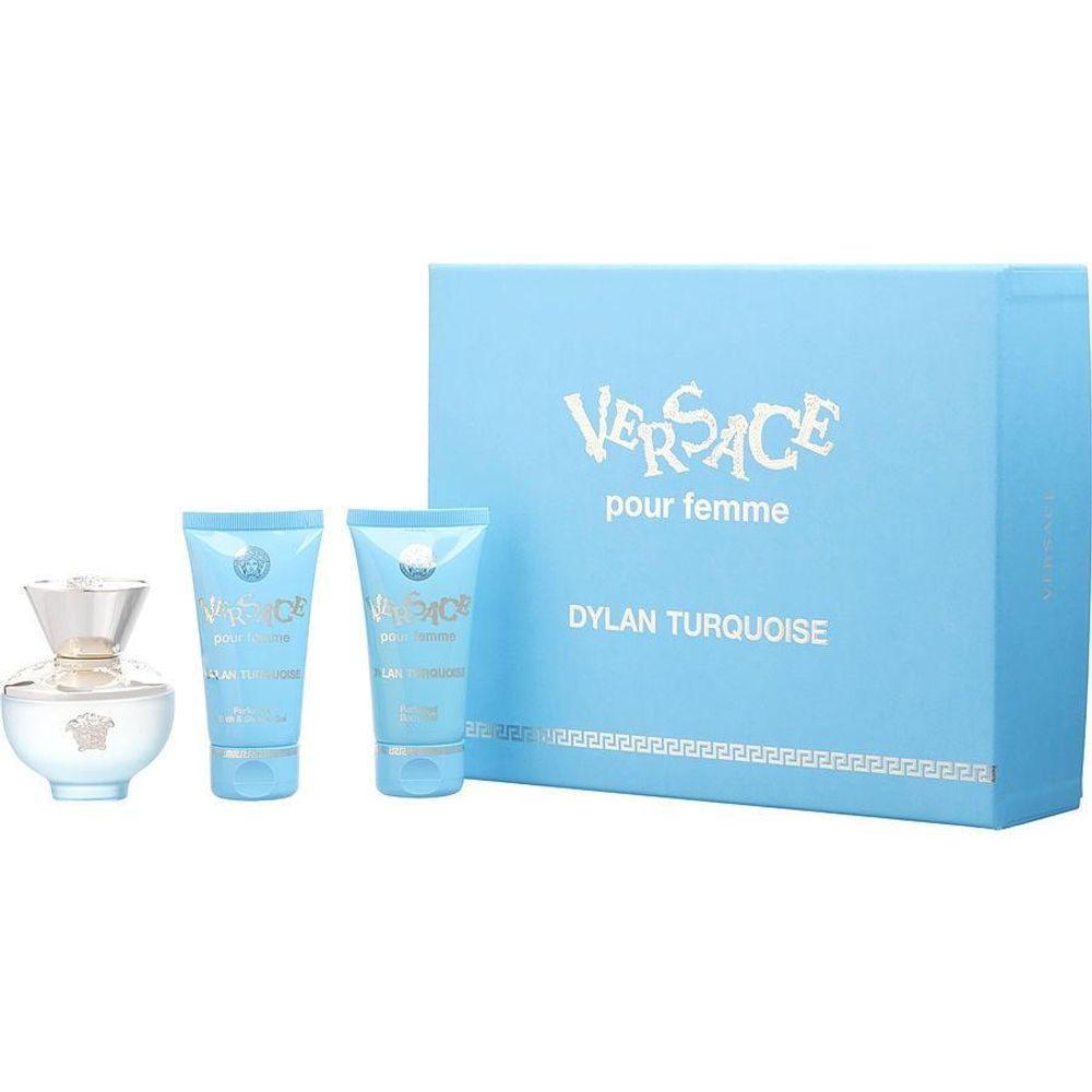 Perfume Feminino Gianni Versace Dylan Turquoise Edt Spray 50 ml & Gel De Banho - 1