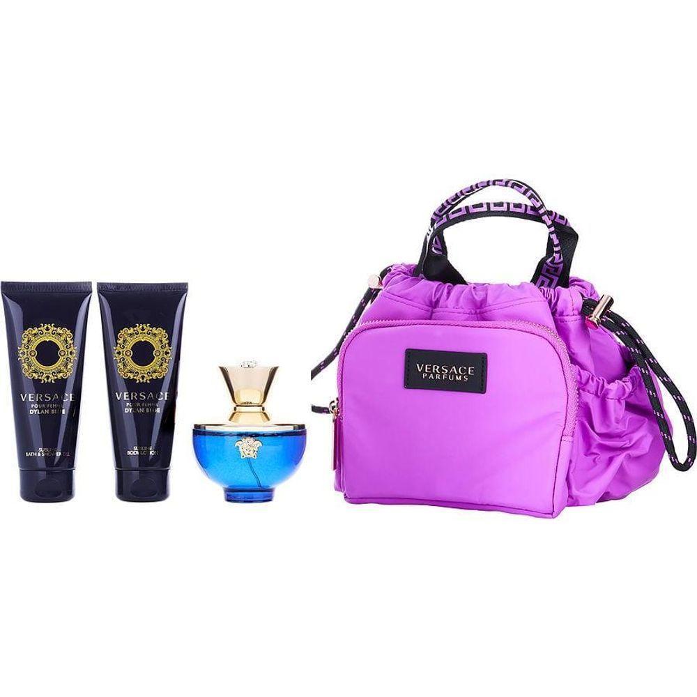 Perfume Feminino Gianni Versace Dylan Blue Edp Spray 100 ml&loção Corporal Gel Banho - 1