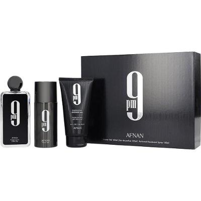 Perfume Masculino Afnan Perfumes 9 Pm Edp Spray 100 ml&gel Banho 150 Desodorante