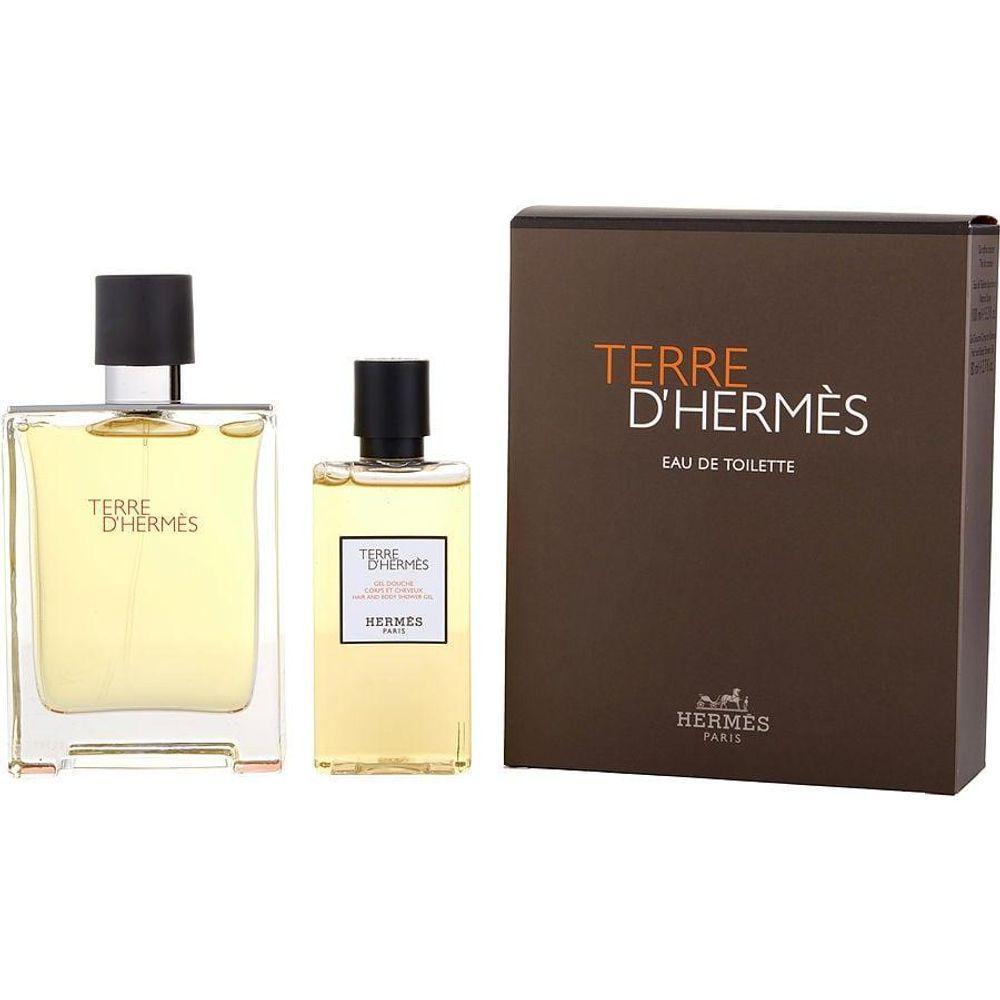 Perfume Masculino Hermes Terre D'hermes Edt Spray 100 ml&gel De Banho - Cabelo E Corpo 80 - 1