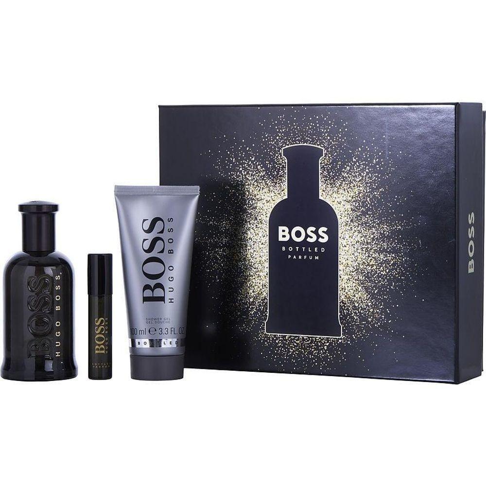 Perfume Masculino Hugo Boss Bottled Parfum Spray 100 ml & Gel De Banho 8 Mini - 1