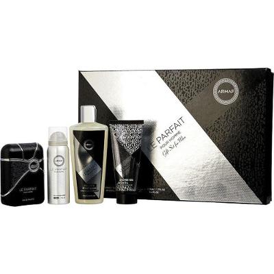 Shampoo Masculino Armaf Le Parfait Edt Spray 100 ml&gel De Banho Perfume Corporal 50 ml& 250