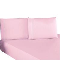 Jogo De Lençol Queen Percal 200 Fios 100% Algodão 3 Peças - Rosa - 1