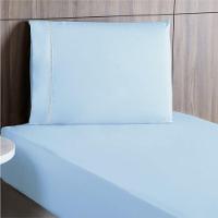 Jogo De Lençol Solteiro Percal 200 Fios 100% Algodão 2 Peças - Azul - 2