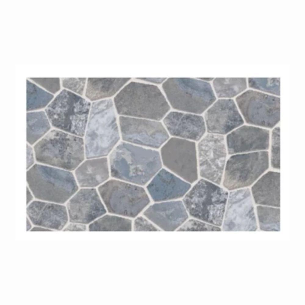 Papel De Parede Pvc Pedras Cinzas 45cm X 5 Metros - 1