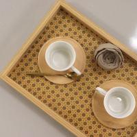 Bandeja Retangular Decorativa Em Mdf Com Fundo De Treliça Lyor 3x20cm - 7