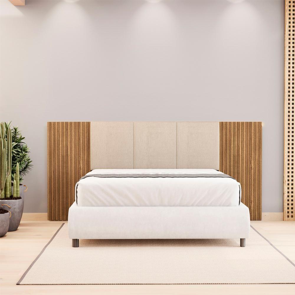 Cabeceira Queen 268 Cm Zen 50024 Nature Brisa Linho Bege Vlr Nature Brisa Linho Bege - 1