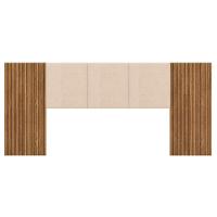 Cabeceira Queen 268 Cm Zen 50024 Nature Brisa Linho Bege Vlr Nature Brisa Linho Bege - 2