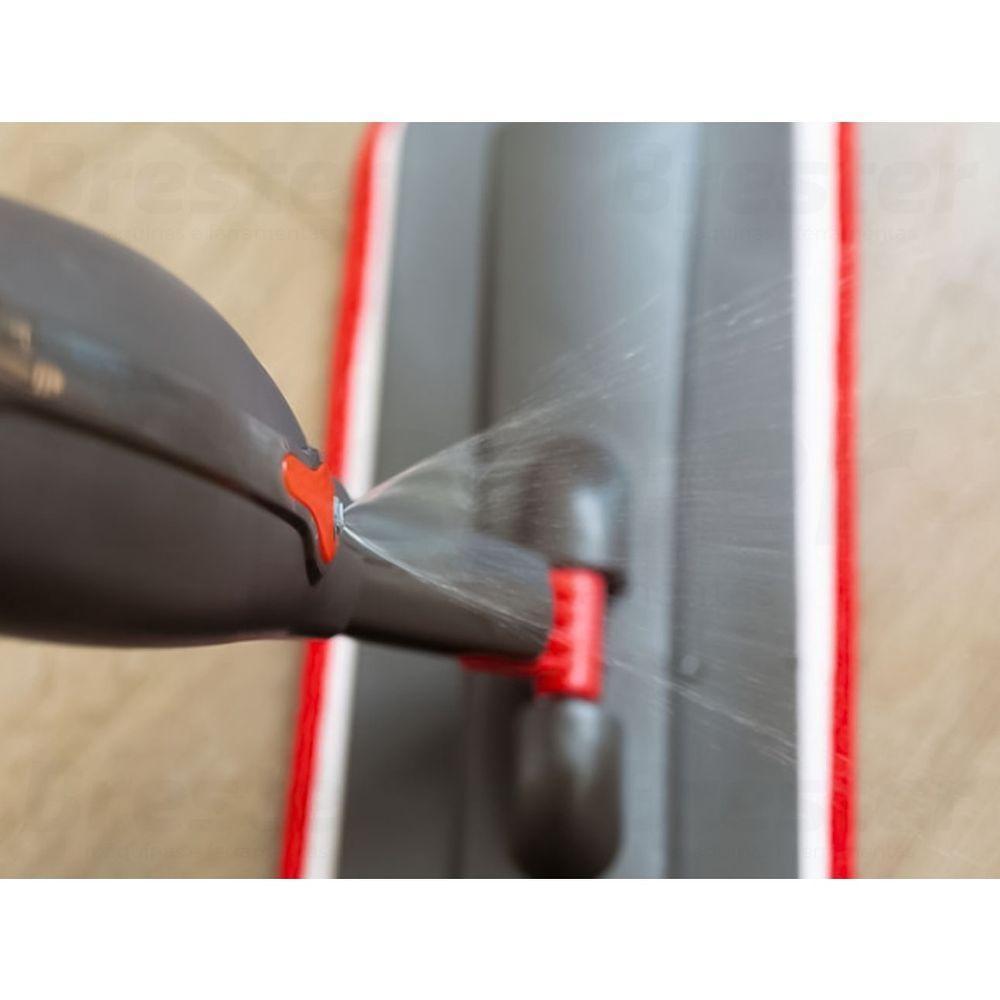 Mop Spray Giratório Limpeza Vassoura Flash Mágica Rodo Esfregão Flat Refil Lavável Borrifa Limpa Seca Powermaid - 7