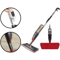Mop Spray Giratório Limpeza Vassoura Flash Mágica Rodo Esfregão Flat Refil Lavável Borrifa Limpa Seca Powermaid - 1