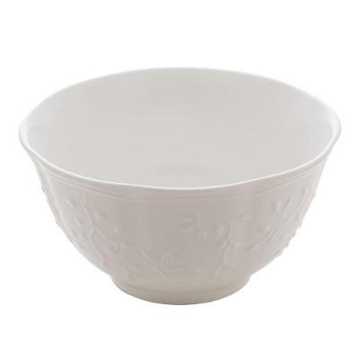 Bowl Pote Vasilha De Cerâmica New Bone Butterfly Flower Borboleta E Flores Lyor 7,5x14cm