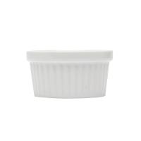 Ramequim Mini Bowl De Porcelana Molheira Clássico Canelado Branco Lyor 155ml - 2
