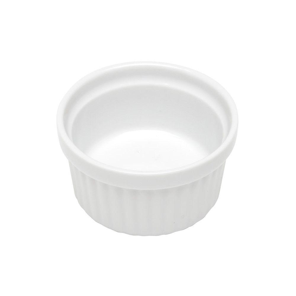 Ramequim Mini Bowl De Porcelana Molheira Clássico Canelado Branco Lyor 40ml - 1
