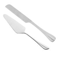 Conjunto 2 Peças Faca E Espátula Para Bolo Torta Aço Inox Positano Lyor - 1