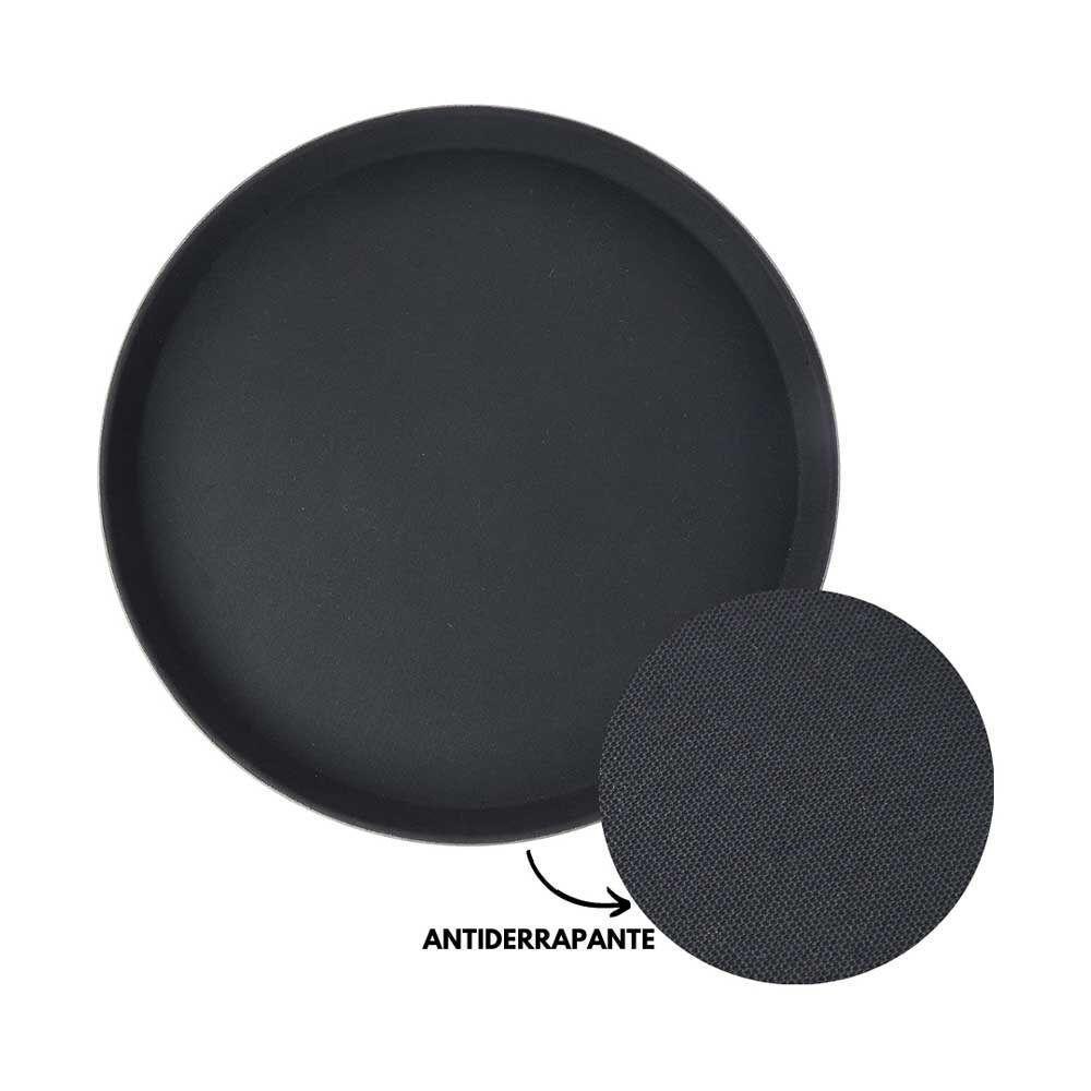 Kit 10 Bandejas De Servir Garçom Profissional Bar Restaurante Antiderrapante Emcasatem 40cm - 3