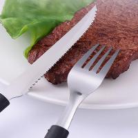 Jogo 6 Facas De Churrasco Mesa New Caprese Preto Fratelli Inox - 3