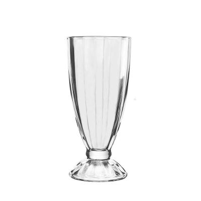 Copo De Milk Shake Taça De Vidro Transparente Sorveteria 380ml Lyor