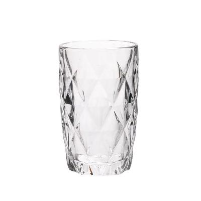 Copo De Vidro Resistente Diamond Transparente 400ml Em Casa Tem