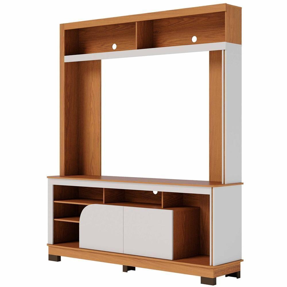 Estante Painel Para Tv 65 Pol 160cm Doman C04 Freijó Off White Matte - Lyam Decor - 1