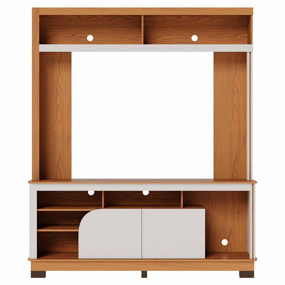 Estante Painel Para Tv 65 Pol 160cm Doman C04 Freijó Off White Matte - Lyam Decor - 3