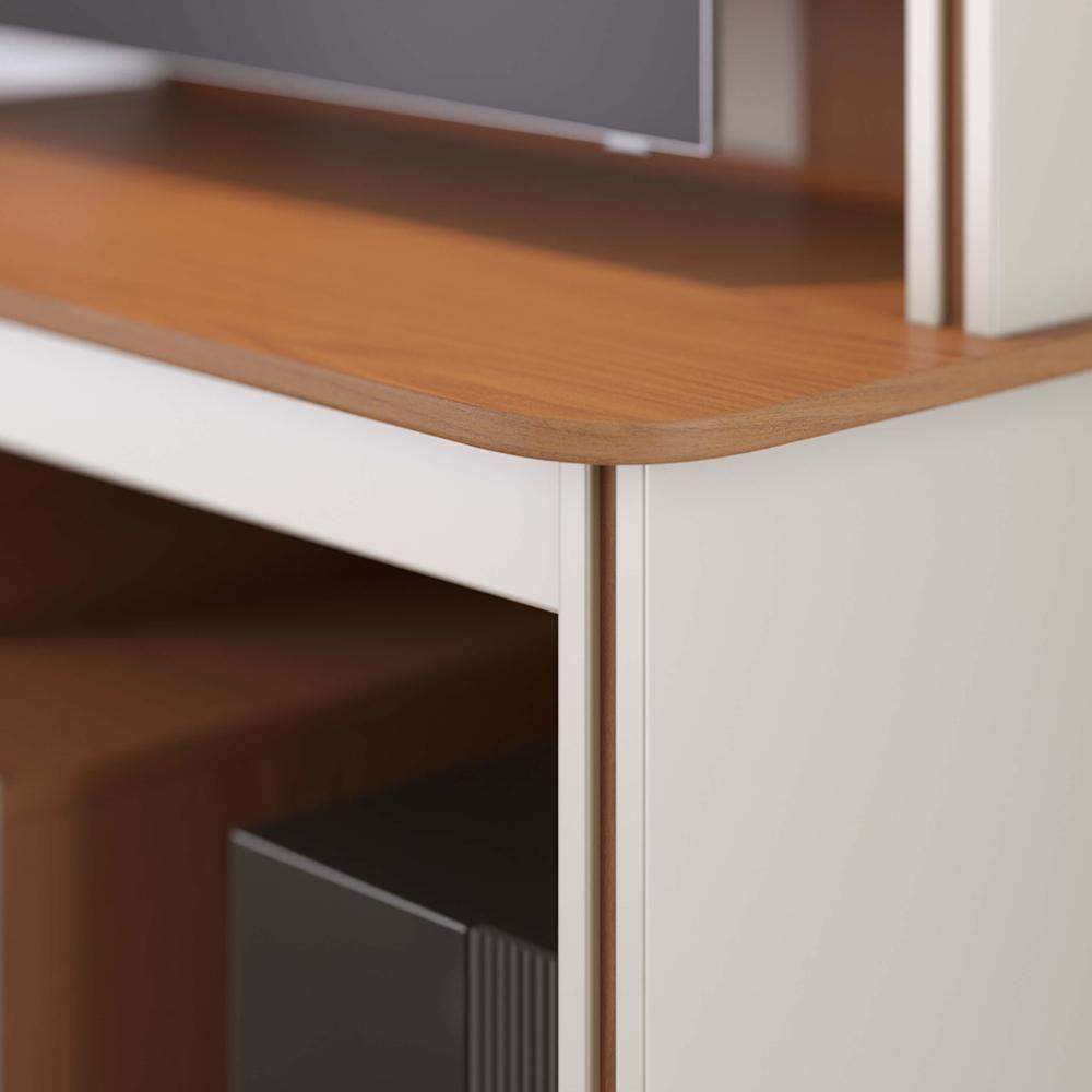 Estante Painel Para Tv 65 Pol 160cm Doman C04 Freijó Off White Matte - Lyam Decor - 8