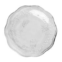 Jogo 10 Prato De Sobremesa Vidro New Butterfly Borboletas Flores 20cm Lyor - 2